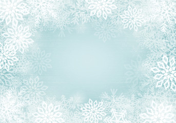 Snowflakes border
