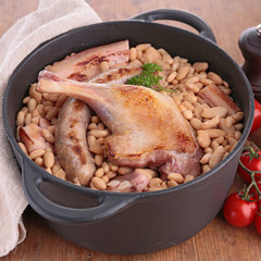 white beans with meats