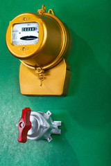 electric meter with toggle