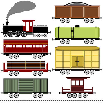 Steam Locomotive Train Set