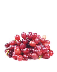 red grape on isolated white background