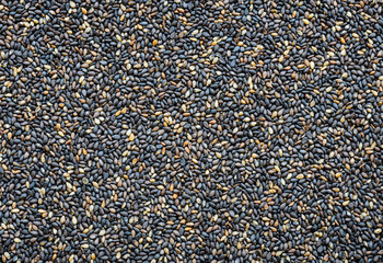 Black sesame seed background