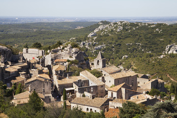 Fototapeta na wymiar Village of Les Baux de Provence