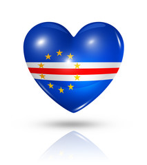 Love Cape Verde, heart flag icon