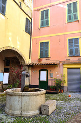 glimpse of the historical center of Sanremo, Italy