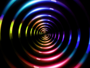 4K ring lens flare forward color