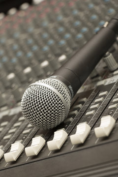 Microphone close-up