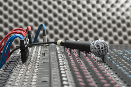 Microphone close-up