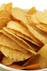 Crunchy nacho chips