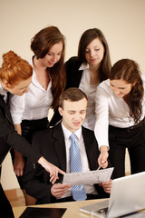 Fototapeta premium Team working together