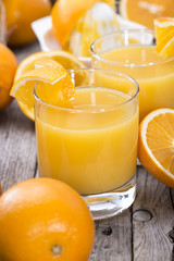 Fototapeta na wymiar Fresh made Orange Juice