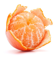 Peeled tangerine or mandarin fruit