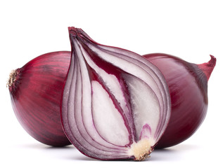 red onion bulb half