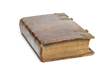 Antique Book - Bible - isolated on white