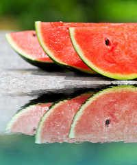 watermelon reflection