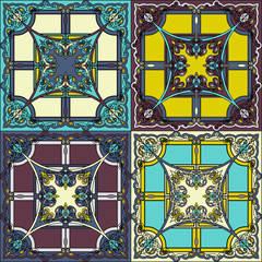 Colorful mosaic. Geometric hipster retro background