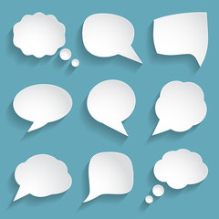 white paper speach bbbles