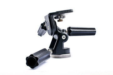Video Tripod Head on White Background
