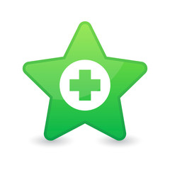 Obraz premium Star with icon