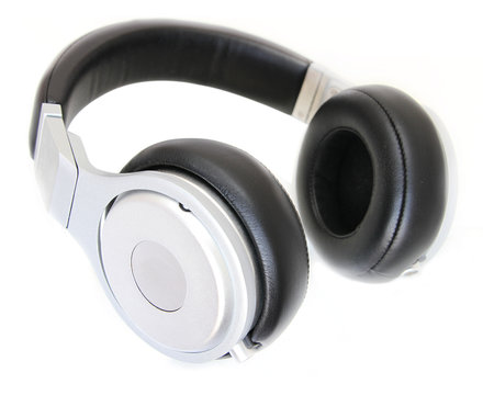 headphones isolated in white