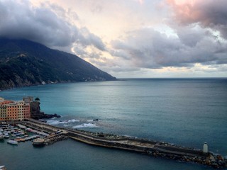 Camogli st sunrise