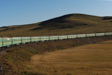 Obraz premium Transsiberian train