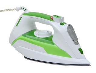 Iron on white background