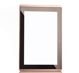 Tablet computer isolated on a white background