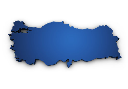 Map Of Turkey 3d Shape