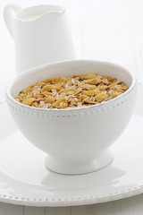 Delicious and healthy granola cereal