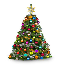 colorfull xmas tree