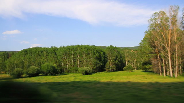 Travelling de paisaje de verano