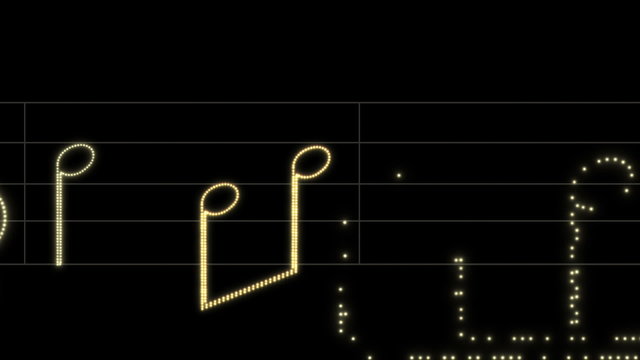 Leds Music Sheet travelling 01