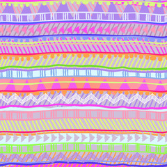 neon tribal stripe ~ seamless vector background