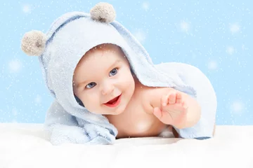 Fototapeten Smiling baby © sborisov