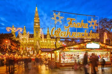 Abwaschbare Fototapete Wien Weihnachtsmarkt in Wien