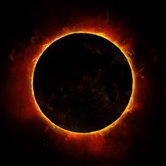 Naklejka premium sun eclipse