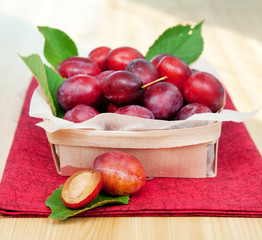 organic plums