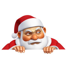3d cartoon evil santa