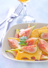 cheese and figs