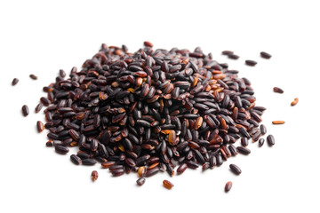 pile of black rice