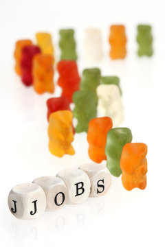 Gummy Bear series - seek for jobs (conceptual)