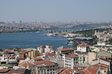 Fototapeta na wymiar Istanbul von oben, Luftaufnahme, Istanbul, Türkei