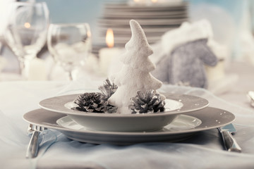 Christmas table setting