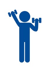 Musculation avec des haltères