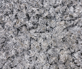 Abstract texture of the foil