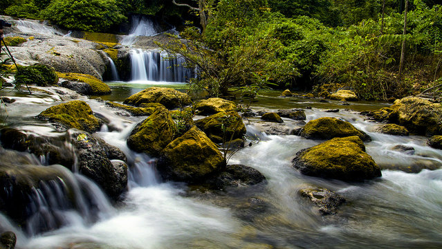 Waterfall in LangSon, Vietnam
