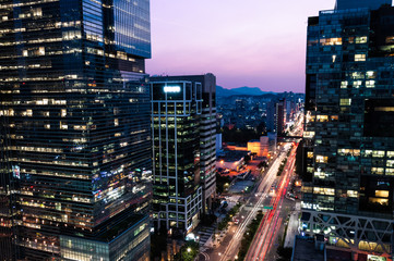 Fototapeta premium Gangnam Skyscrapers