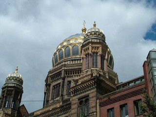 Fototapeta na wymiar Jewish Synagogue in Berlin