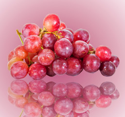 red grape isolated on white